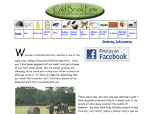 Tablet Screenshot of coldbrookfarm.com